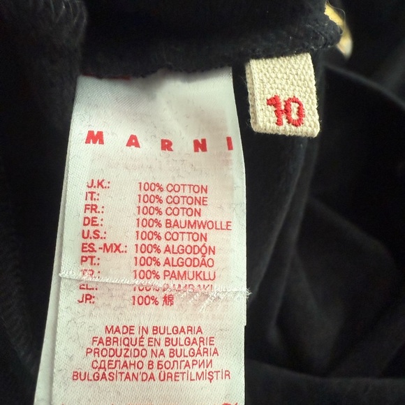 Marni Black Dress with Gold and Multicolor Accents - Picture 2 of 4